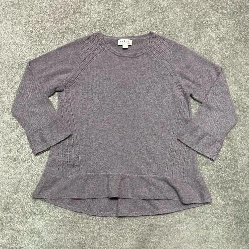 Velvet by Spencer & Graham Women’s Medium Purple Long Sleeve Top Blouse Shirt